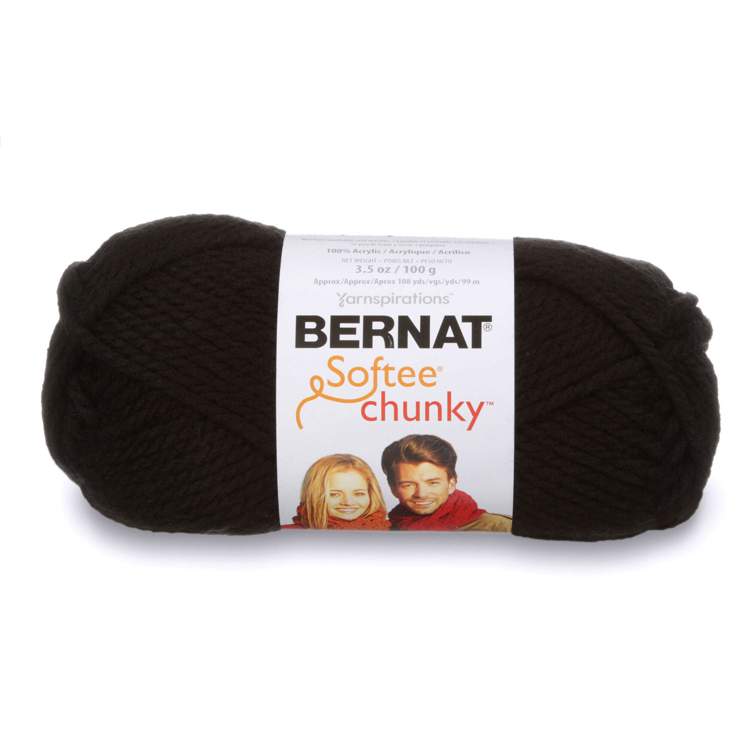 Bernat Softee Chunky - Fil, noir