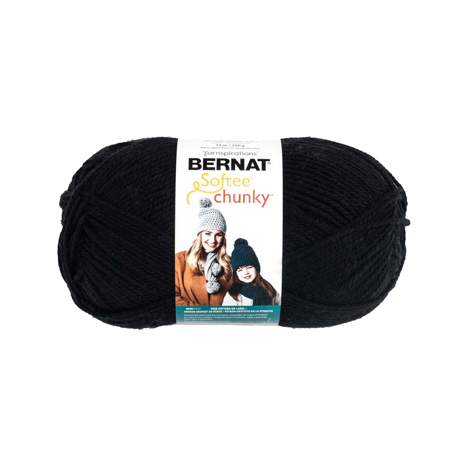 Bernat Softee Chunky - Fil, Noir