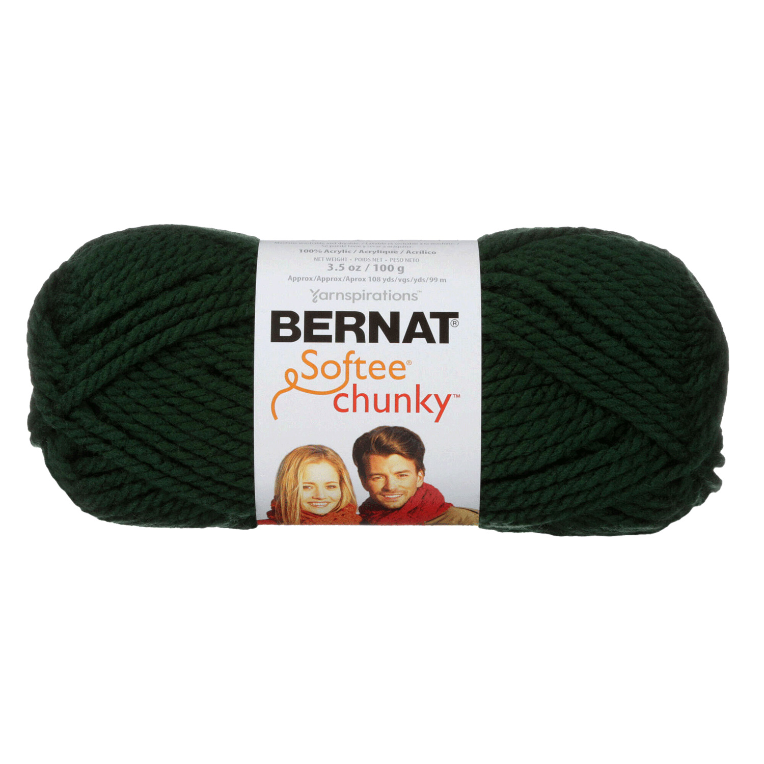 Bernat Softee Chunky - Fil, Vert fonc&eacute;