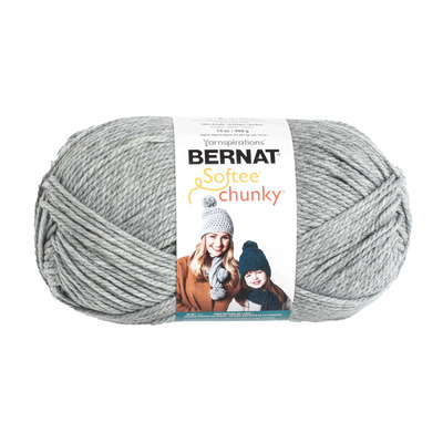 Bernat Softee Chunky - Yarn, Grey heather