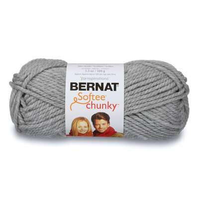 Bernat Softee Chunky - Yarn, heather grey