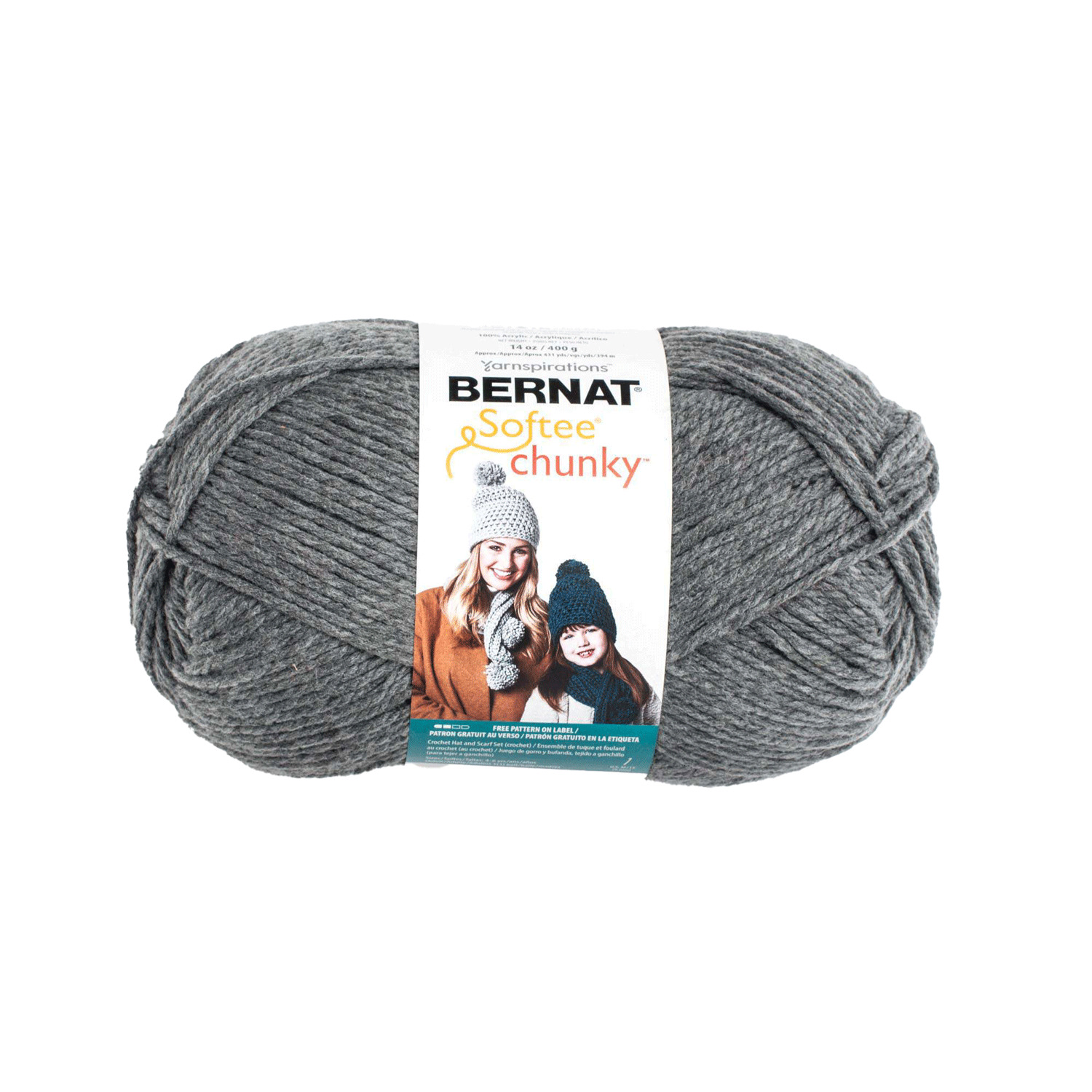 Bernat Softee Chunky - Yarn, True grey