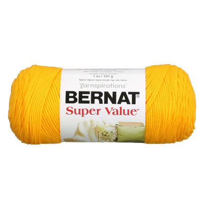 Bernat - Super Value - Acrylic yarn, Bright yellow