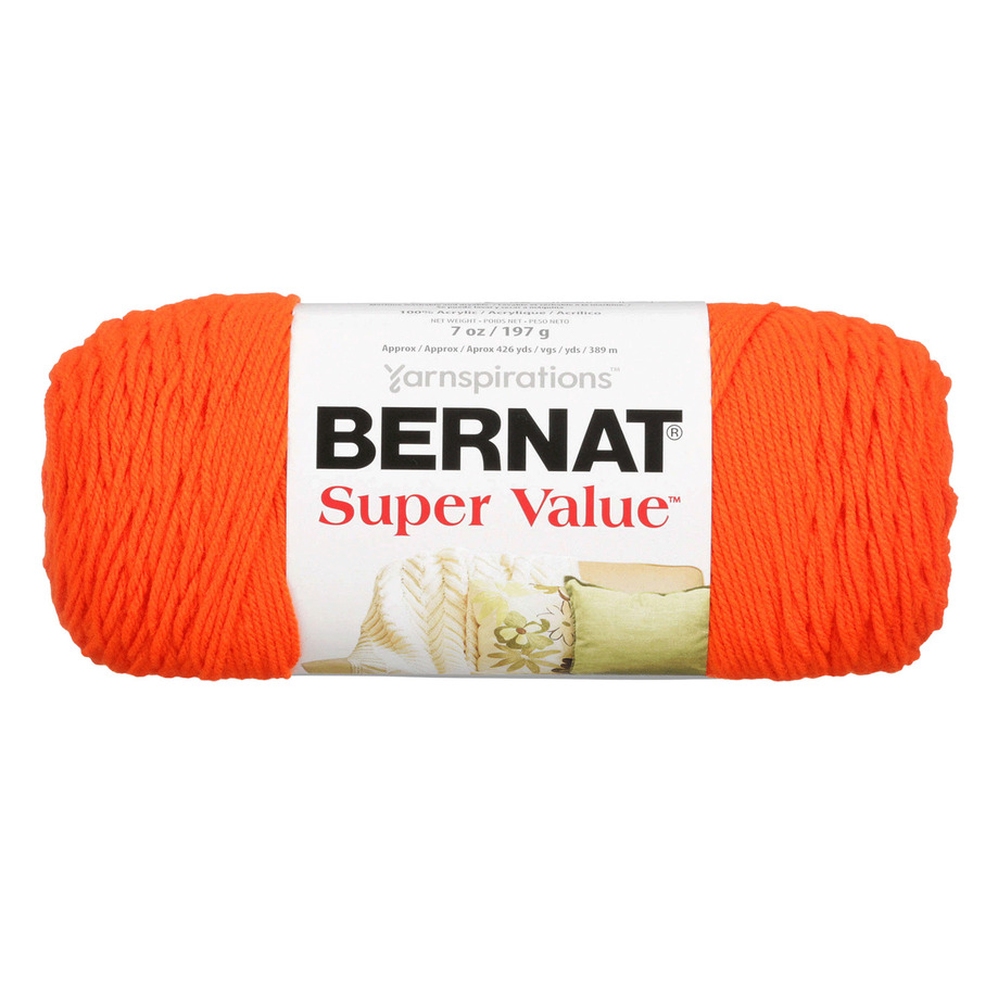 Bernat - Super Value - Acrylic yarn, Carrot