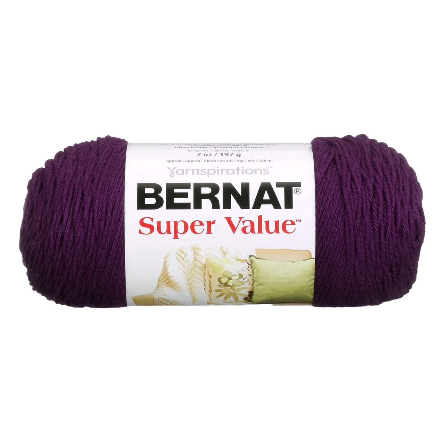 Bernat - Super Value - Acrylic yarn, Muleberry