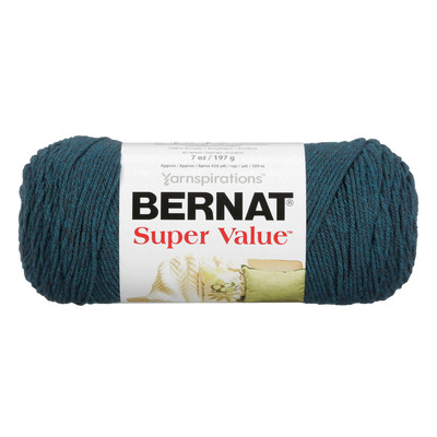 Bernat - Super Value - Acrylic yarn, Teal heather