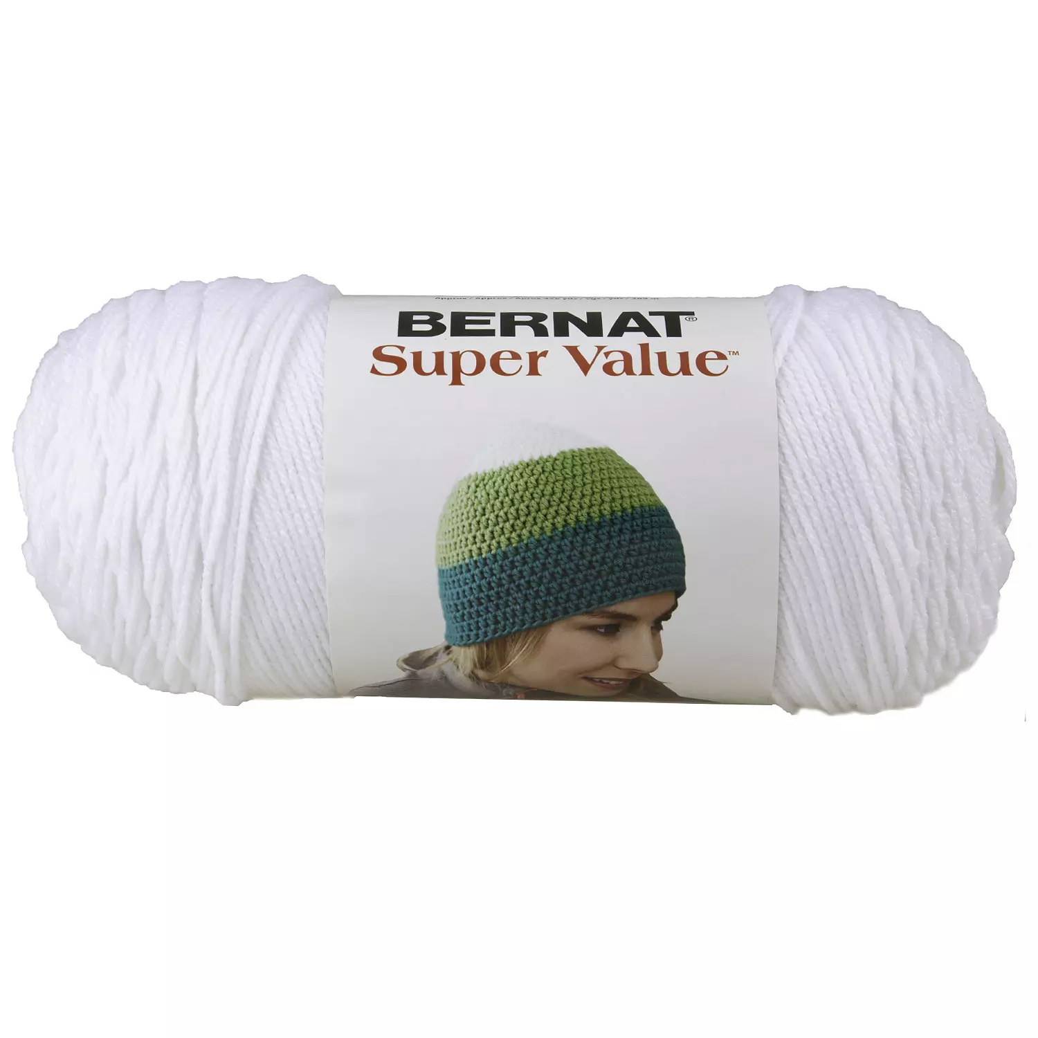 Bernat Super Value - Acrylic yarn, white