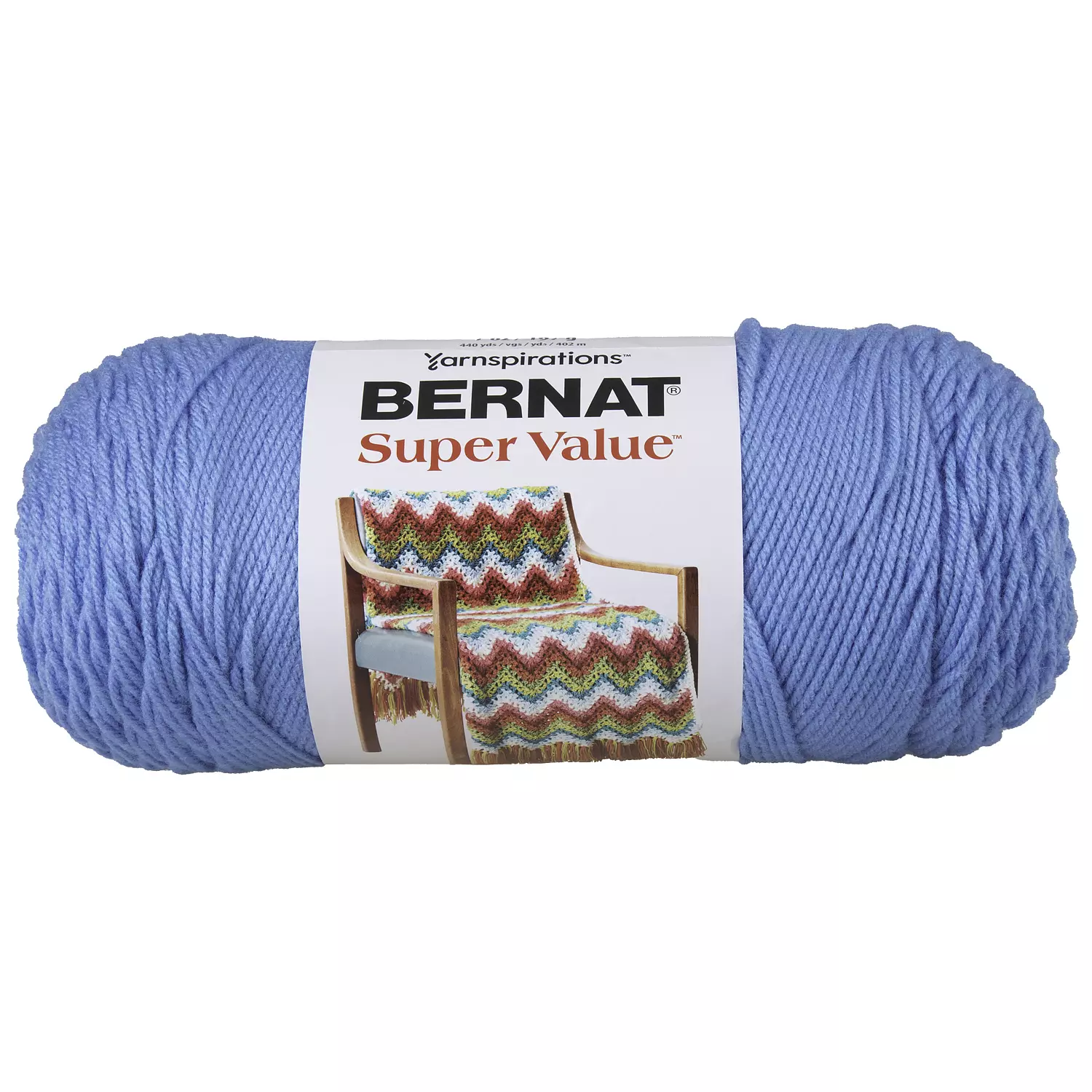 Bernat Super Value - Laine acrylique, bleu eclatant