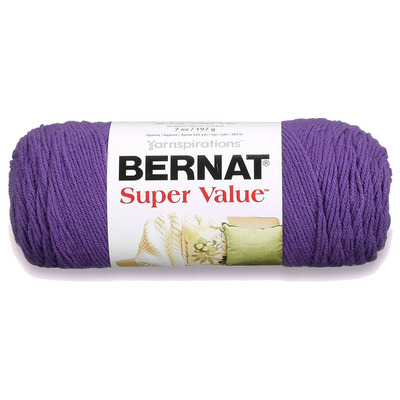 Bernat - Super Value - Laine acrylique, Damson pâle