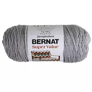 Bernat Super Value - Laine acrylique, doux gris