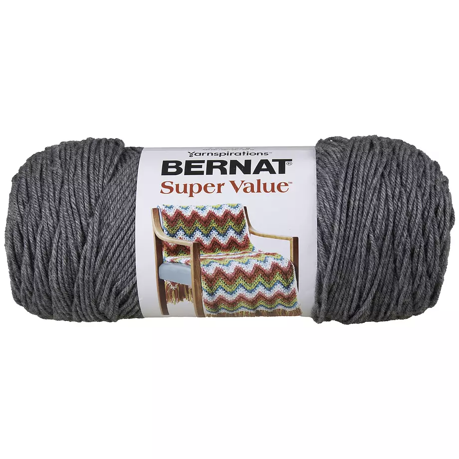 Bernat Super Value - Laine acrylique, gris veridique