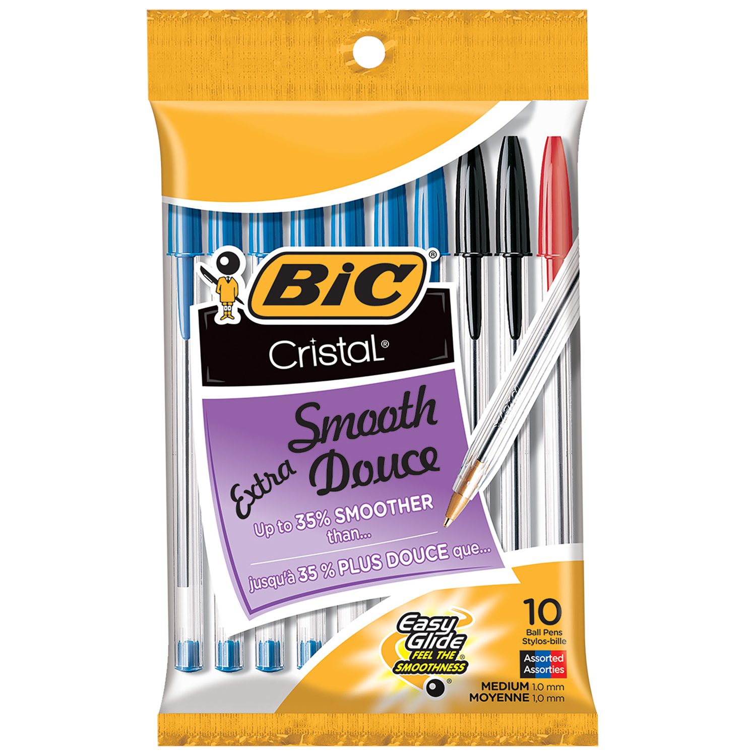 BIC - Cristal medium point ball pens, pk. of 10