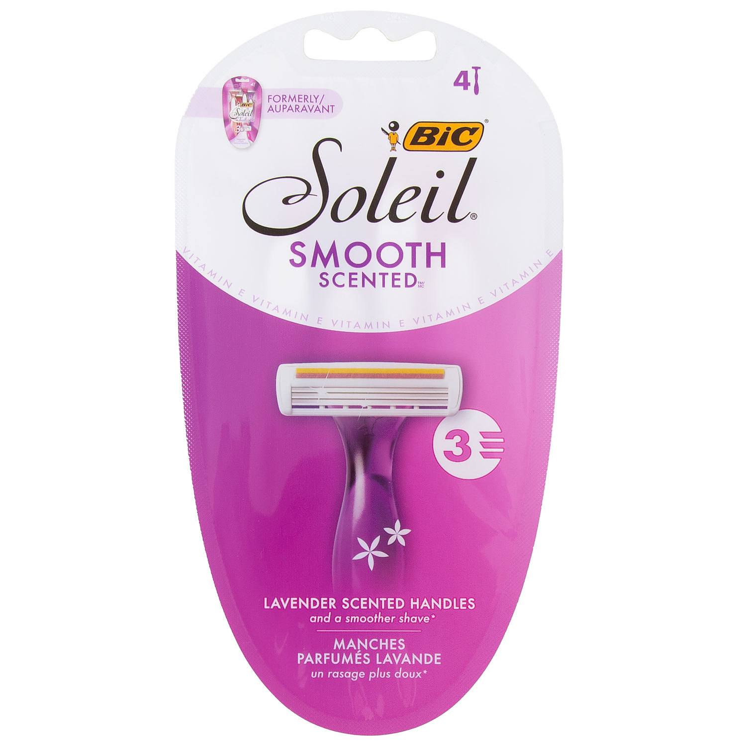 BIC - Soleil Smooth Scented triple blade razors, pk. of 4