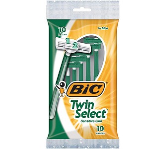 BIC - Twin Select razors for sensitive skin, pk. of 10