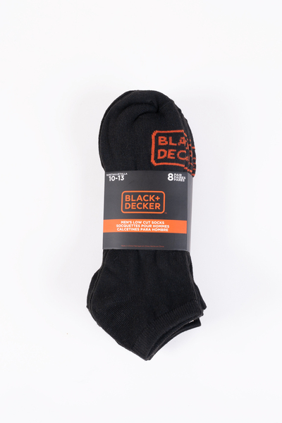 Black & Decker - Men's low cut socks, 8 pairs
