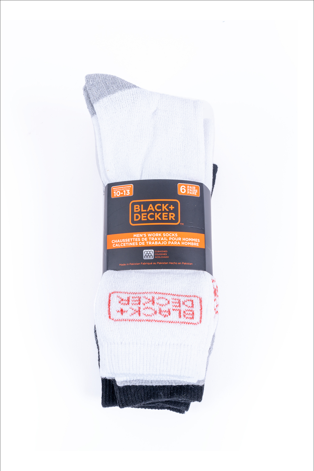 Black & Decker - Men's work socks, 6 pairs