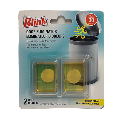 Blink - Tablettes de éliminateur d'odeurs, paq. de 2 - Fraîcheur d'agrumes