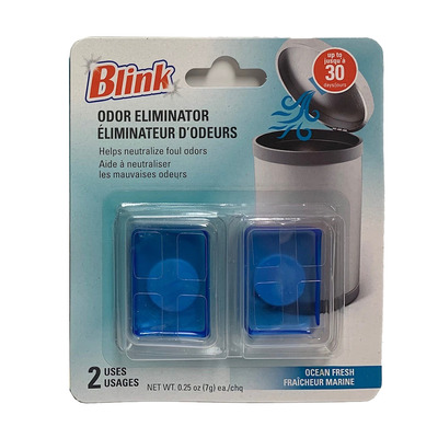 Blink - Tablettes de éliminateur d'odeurs, paq. de 2 - Fraîcheur marine