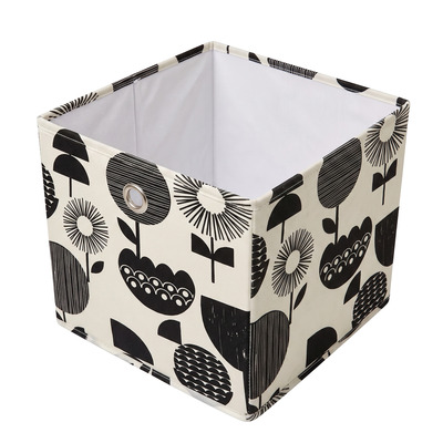 Bo&icirc;te de rangement, Fleurs noires
