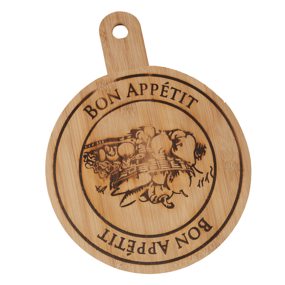 BON APP&Eacute;TIT Round bamboo cutting board - Small