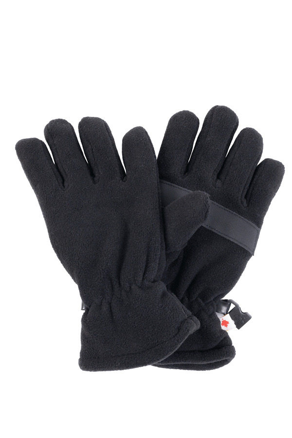 Boys' polar fleece gloves with Hypravel lining, Black