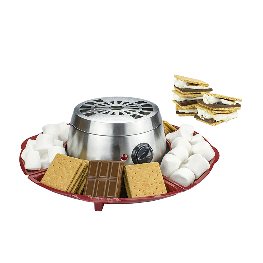Brentwood - Indoor electric stainless steel s'mores maker