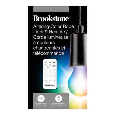 Brookstone - Altering-color rope light & remote