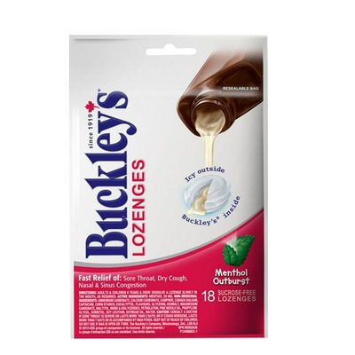 Buckley's - Lozenges for cough and congestion relief, 18 pcs - Menthol outburst
