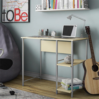Bureau compact avec &eacute;tag&egrave;res