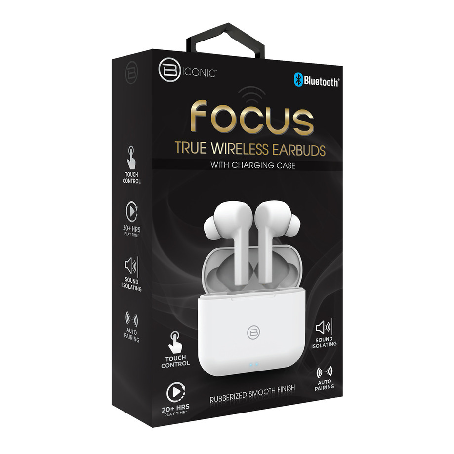 Bytech - Biconic - Focus Earbuds - White