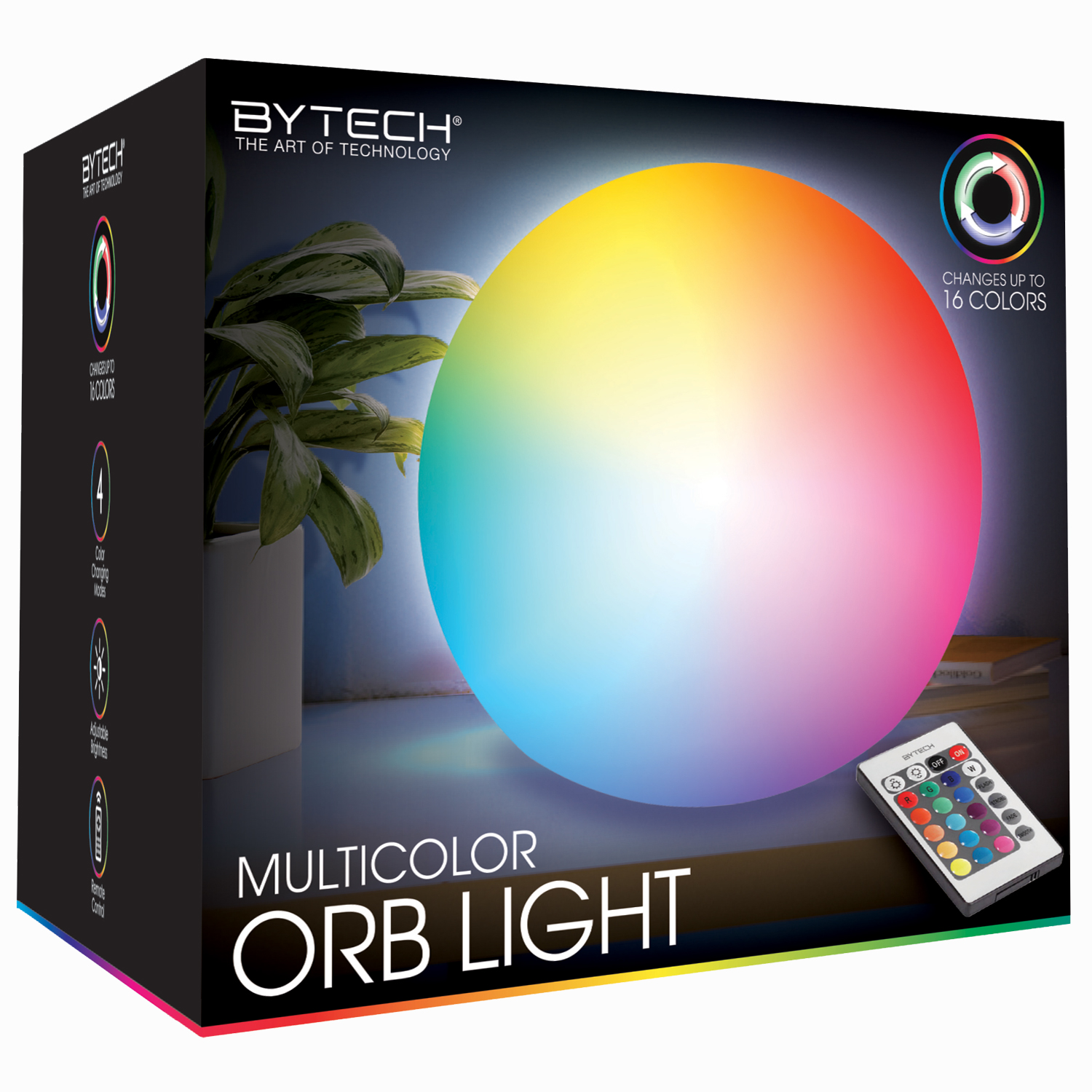 Bytech - Lumière orbe multicolore