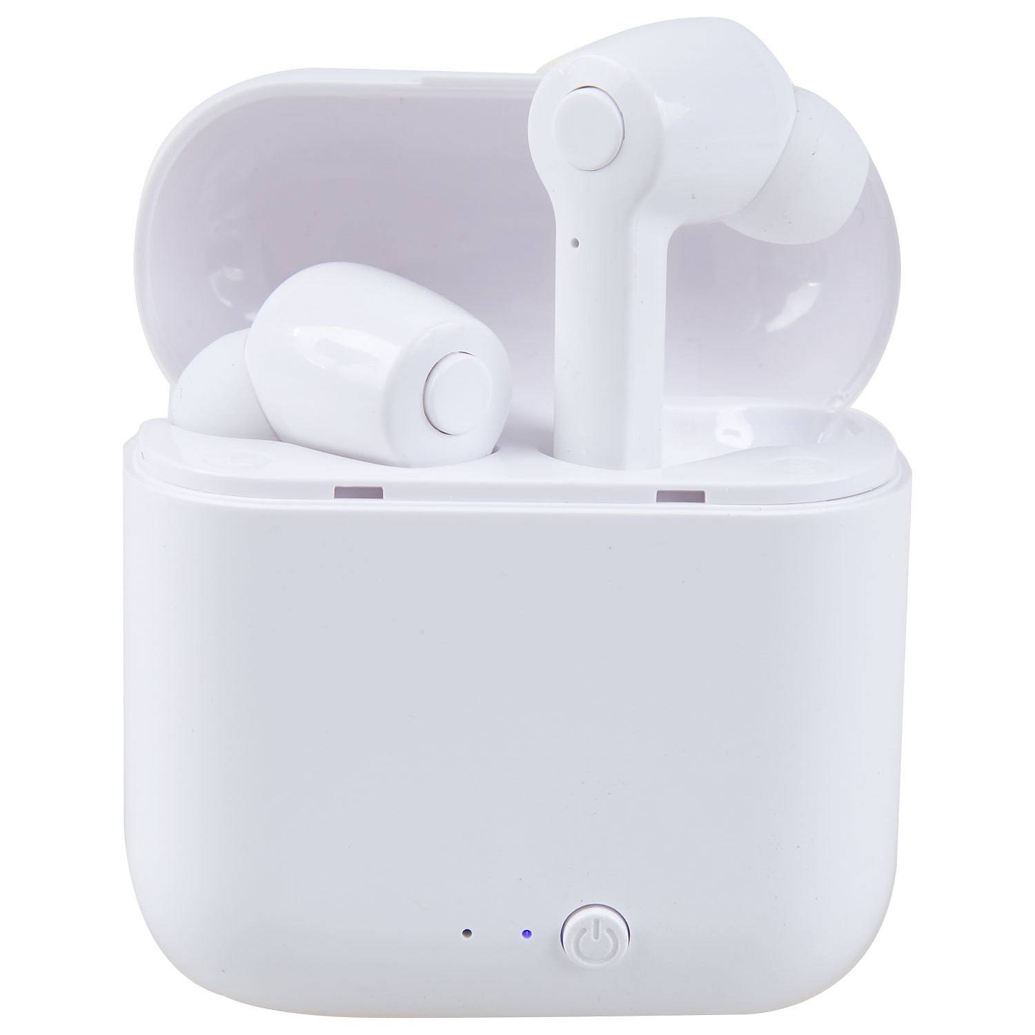 Bytech - True wireless earbuds with charging case, white