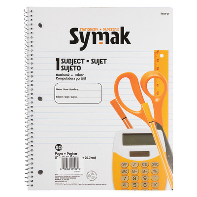 Cahier &agrave; spirales, 1 sujet, 80 pages
