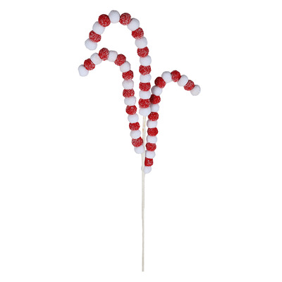 Candy cane pick decorations