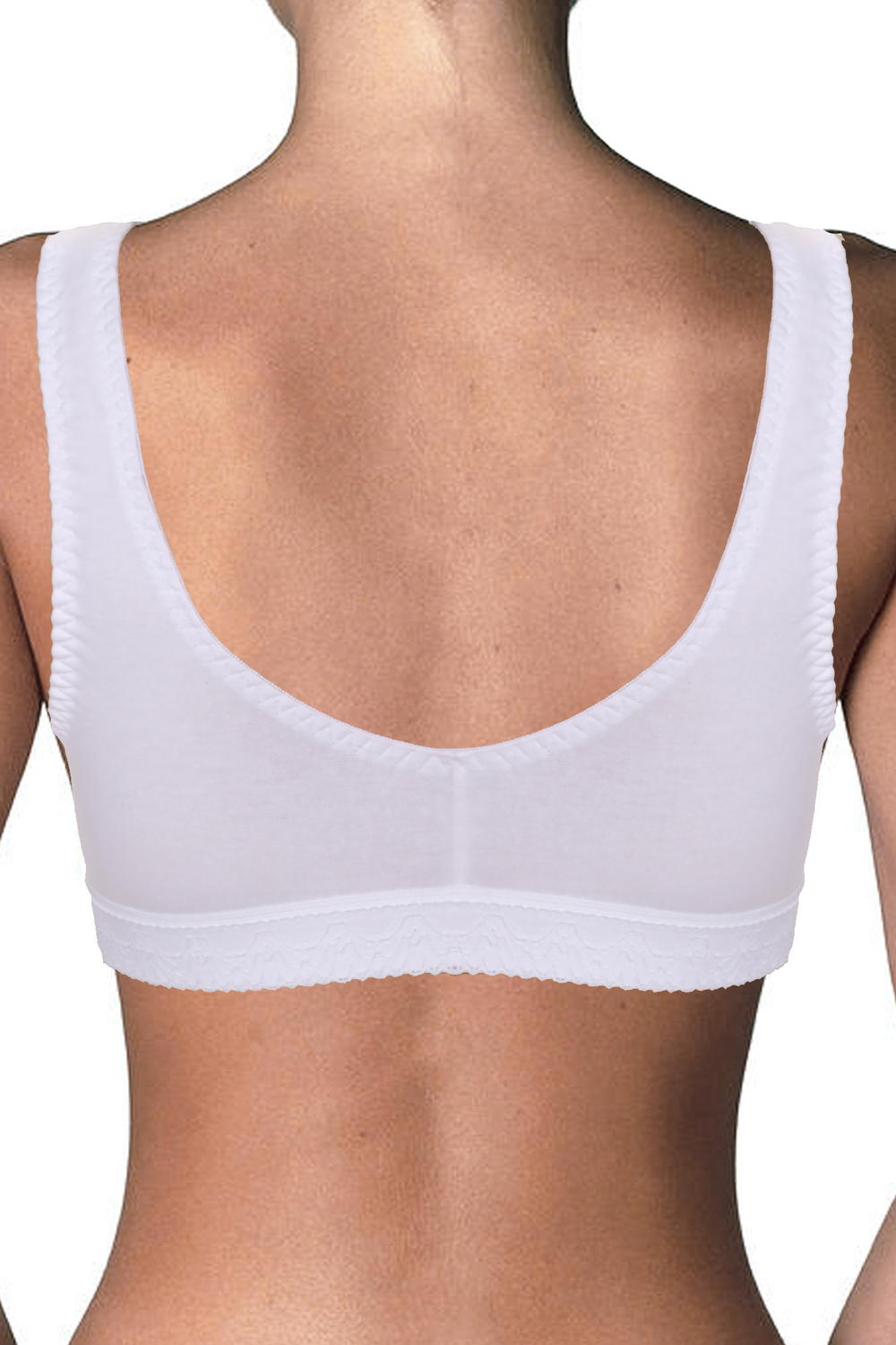NINTEEN-69 Cotton Plain Imported Bra for Women White