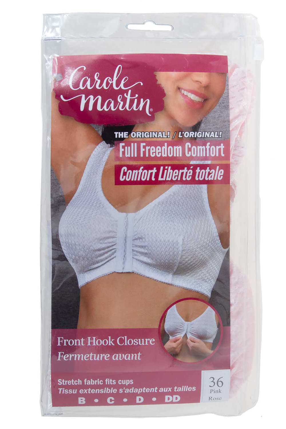 Carole Martin - The original! Full Freedom Comfort bra, pink, 36