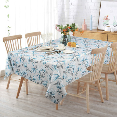 CASABLANCA  Collection - Printed tablecloth - Teal florals