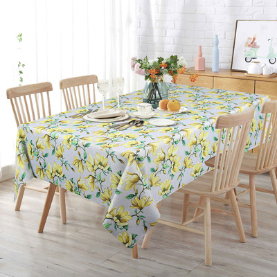 CASABLANCA  Collection - Printed tablecloth - Yellow florals