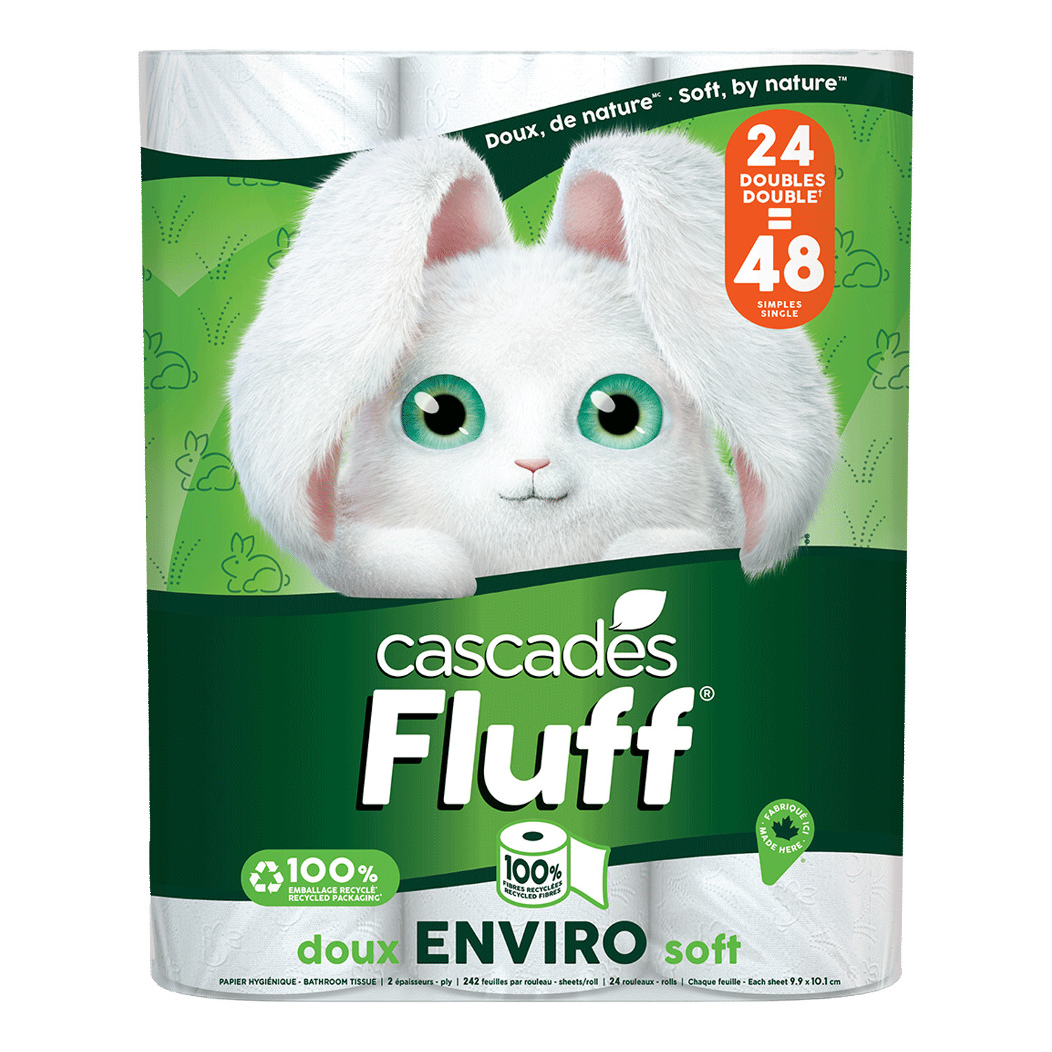 Cascade Fluff Enviro - Soft bathroom tissue