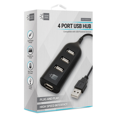 Case Logic - Concentrateur USB à 4 ports