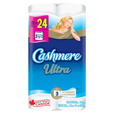 Cashemere Ultra - Bathroom tissues, Pk. of 8
