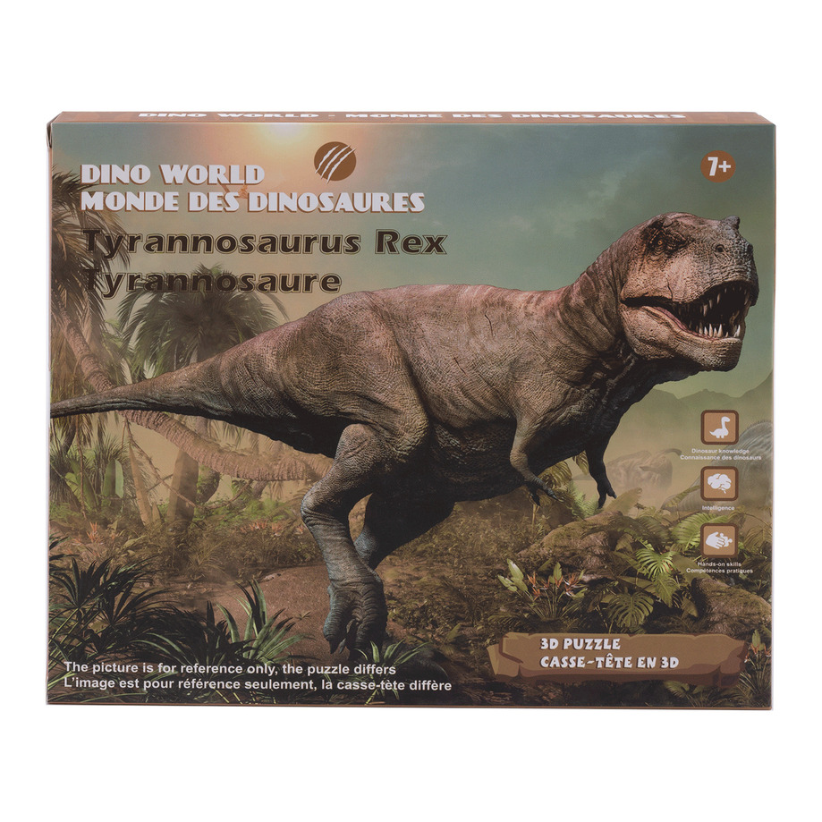 Casse-tête - Monde des dinosaures, casse-tête 3D, Tyrannosaure