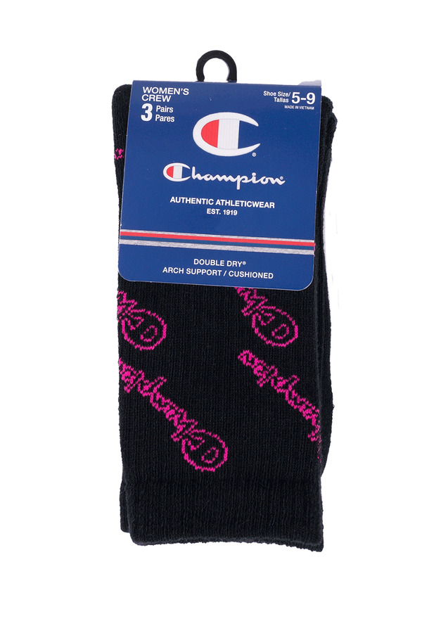 Champion - Double Dry performance crew socks - 3 pairs