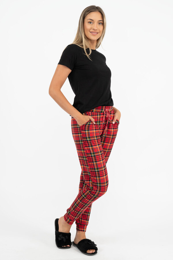 Charmour - Pantalon de pyjama jogger - Écossais des fêtes