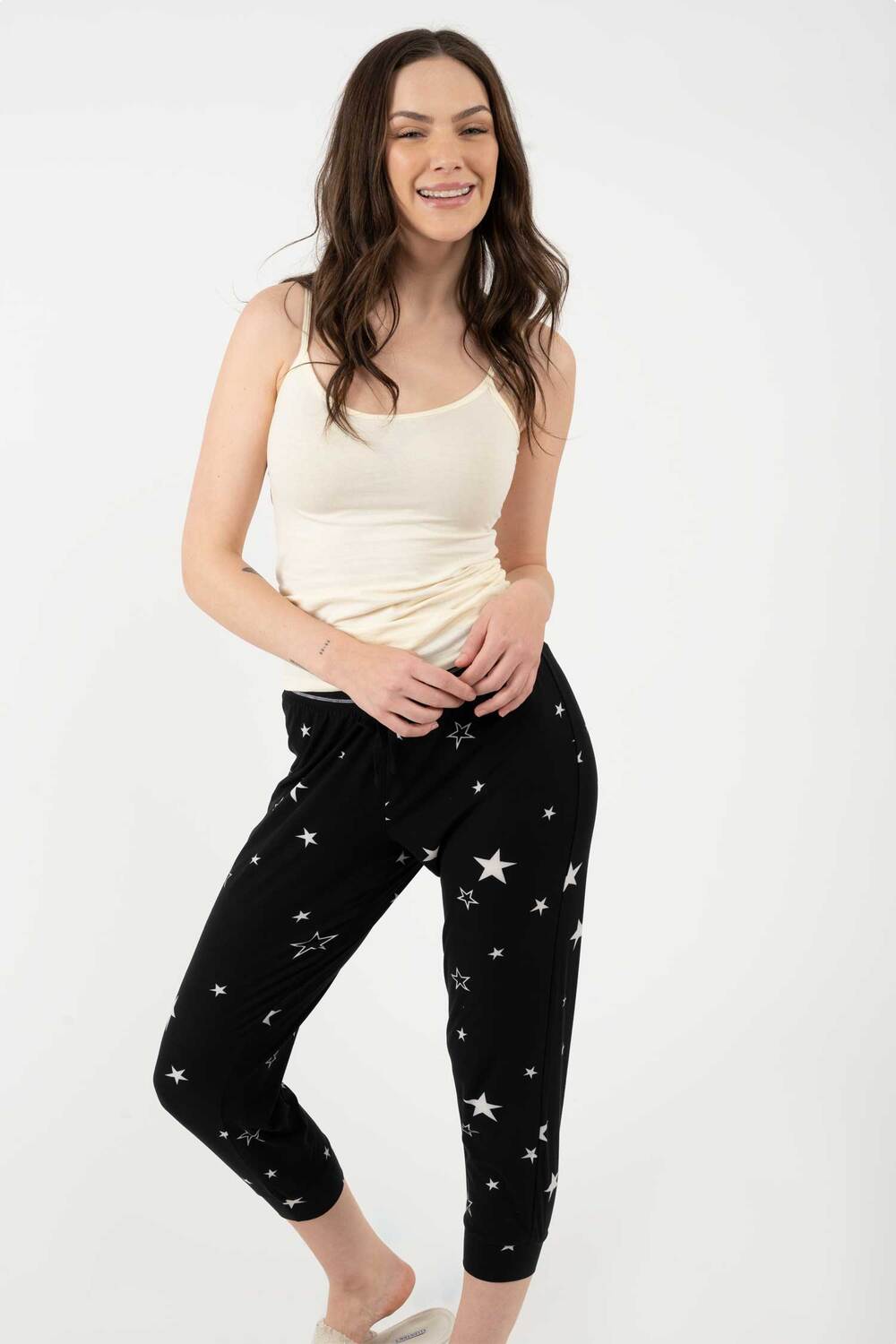 Charmour - Soft touch jogger PJ pants - Starry nights
