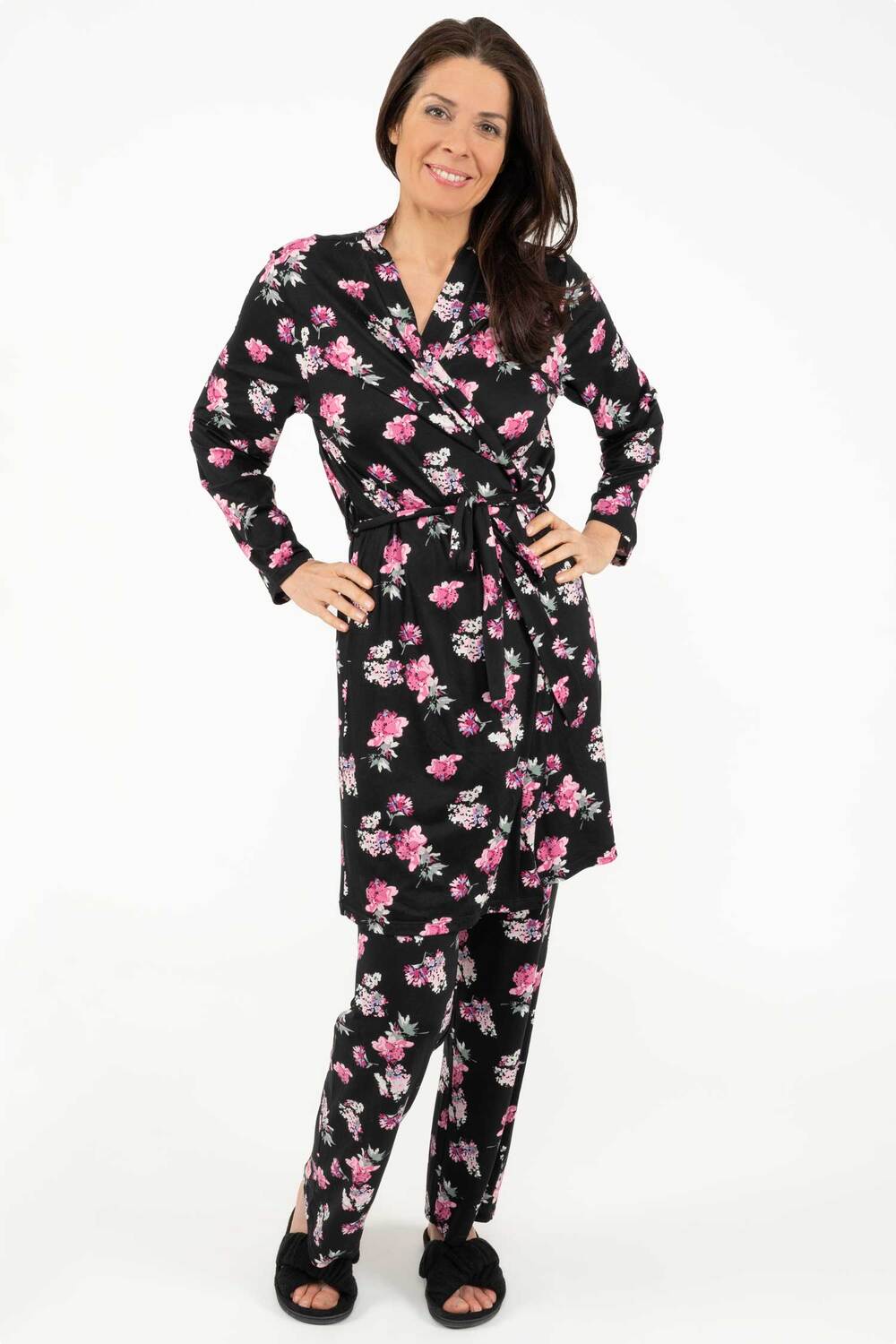 Charmour - Soft touch short robe - Blossom dreams