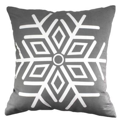 Christmas decorative cushion , 17.5"x17.5" - Snowflake