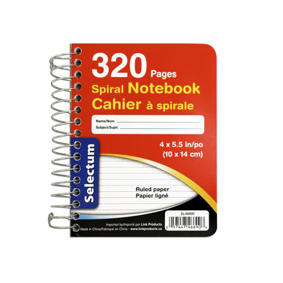 Chubby coil notebook, 320 pages - Red