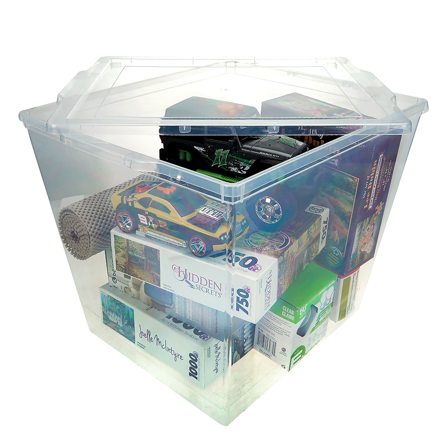Clear storage bin - 35 L