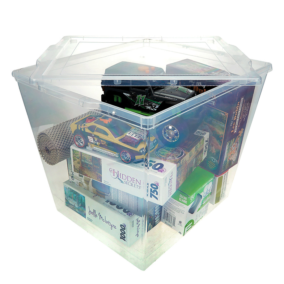 Clear storage bin - 35 L